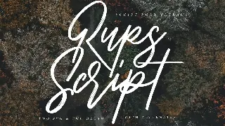 Rups Script Brush Font