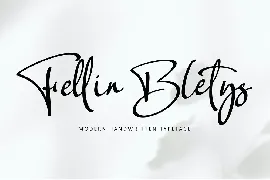 Fellin Blettys font