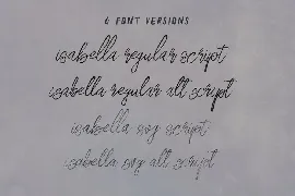 Isabella SVG Script Font