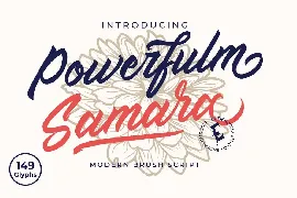 Powerfulm Samara Modern Script Font