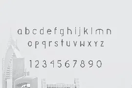 Unique Simple Sans Serif Font