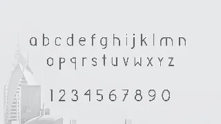 Unique Simple Sans Serif Font