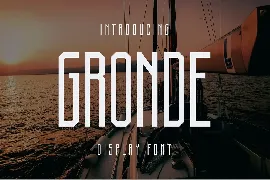 Gronde Font