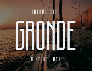 Gronde Font