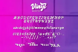 Vinyl Script font