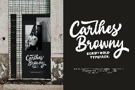 Carlhes Browny Bold script font