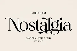 Nostalgia Modern Serif Font