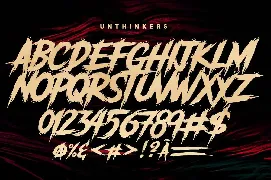 Unthinkers - Modern Horror font