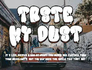 Bubble Paint Graffiti Display Font