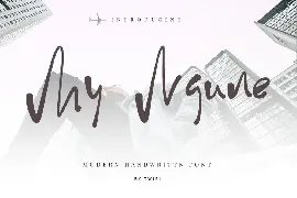 My Ngune Font Handwritten