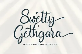 Swetty Gethgara font