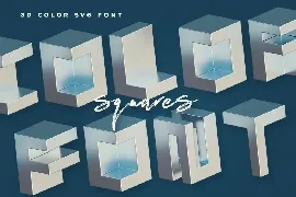 Squares - Color SVG Font