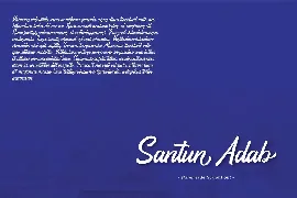 Santun Adab font