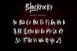 Blackroky font