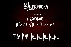 Blackroky font