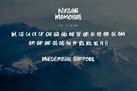 Winter Memories font