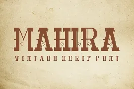 MAHIRA - Vintage Font