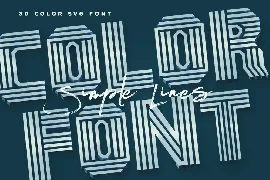 Simple Lines - Color SVG Font