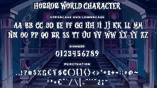 Horror World a Bouncy Horror Font