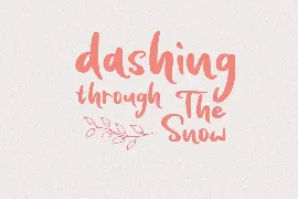 Snowing - Handwritten Font