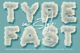 Foam or Clouds - Color SVG Font