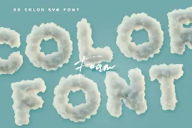 Foam or Clouds - Color SVG Font