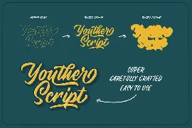 Youther Brush - Layered Font Duo