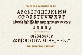 Timeless Radiance font