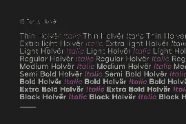 Holversan font