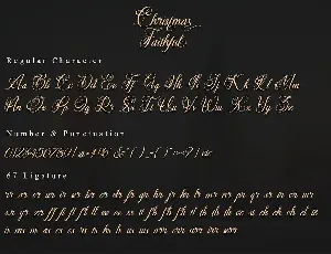 Christmas Faithful font