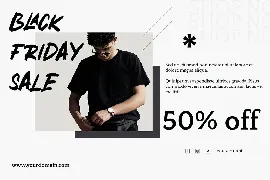 Black Friday - Handbrush Font