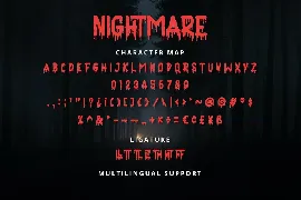 Nightmare font