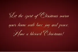 Christmas Calligraphy font