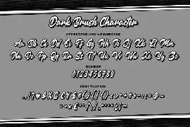 Dark brush a Clean Brush Font