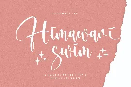 Himawari swim font