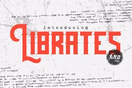 Librates Old | Ephemera Vintage Display Font