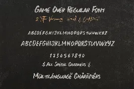 Game Over Brush & SVG Font