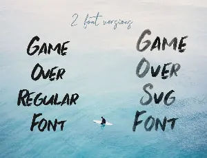 Game Over Brush & SVG Font