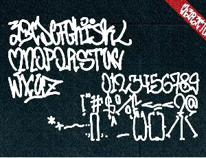 Jumping Squid - Monoline Graffiti Font