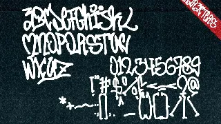 Jumping Squid - Monoline Graffiti Font