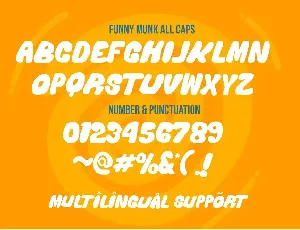 Funny Munk - Cute and Thick Display Font