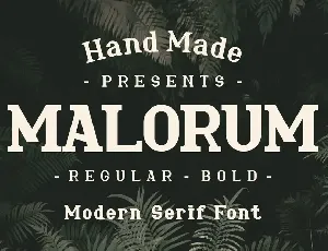 MALORUM Font