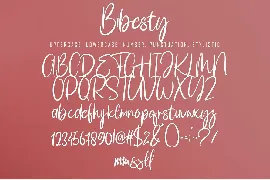 Bibesty font