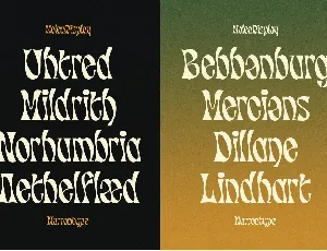 Molen Display Font