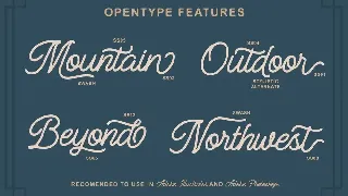 Manteman Monoline font