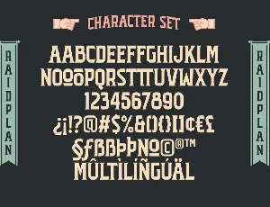 Raidplan Typeface font