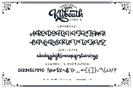 KLIBEUTH - Script font