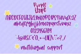 Purple Hope font