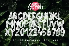 Cardus Brush SVG Font