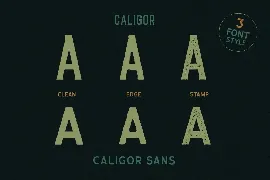 CALIGOR - Display Typeface font